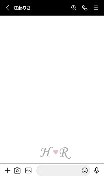 [LINE着せ替え] LOVE INITIAL-H&R イニシャル 10の画像2