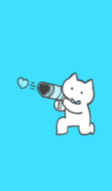 [LINE着せ替え] 推しねこ(white1-07)の画像1