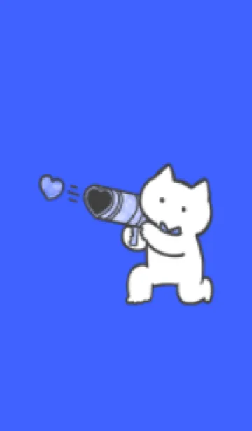 [LINE着せ替え] 推しねこ(white1-08)の画像1