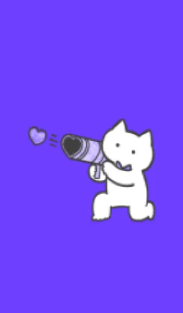 [LINE着せ替え] 推しねこ(white1-09)の画像1