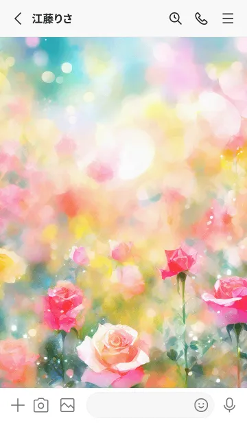 [LINE着せ替え] 薔薇(バラ)の花の着せかえ(R3269)の画像2