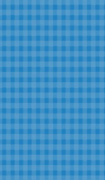 [LINE着せ替え] blue チェック柄の画像1