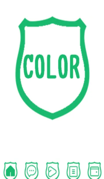 [LINE着せ替え] green color V102の画像1