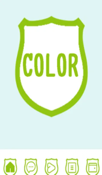 [LINE着せ替え] green color V109の画像1