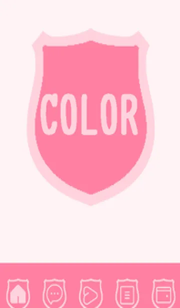 [LINE着せ替え] pink color V53の画像1
