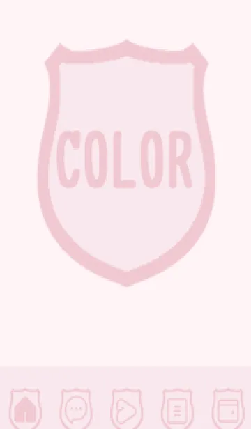 [LINE着せ替え] pink color V55の画像1