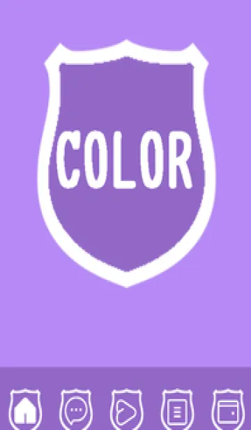 [LINE着せ替え] purple color V51の画像1