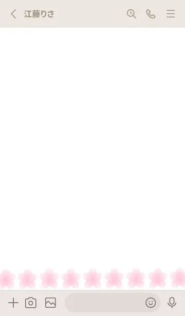 [LINE着せ替え] サクラ咲くノート/パープルベージュの画像2