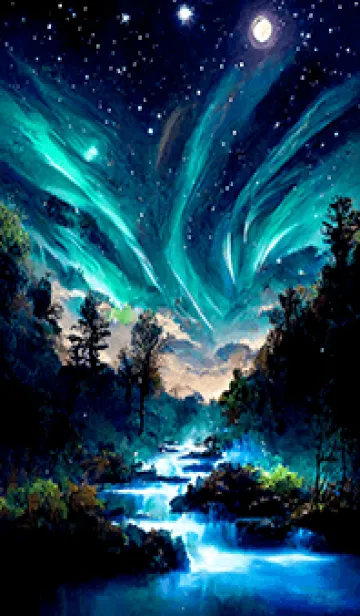 [LINE着せ替え] 綺麗な星空の夜景着せかえ#342の画像1