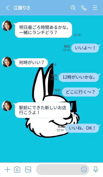 [LINE着せ替え] KOREA RABBIT THEME 146の画像3