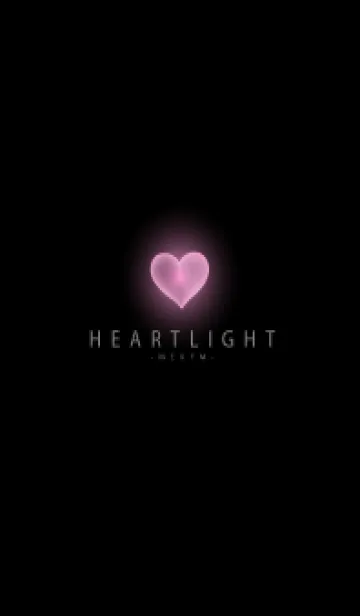 [LINE着せ替え] BLACK - HEART LIGHT 7の画像1