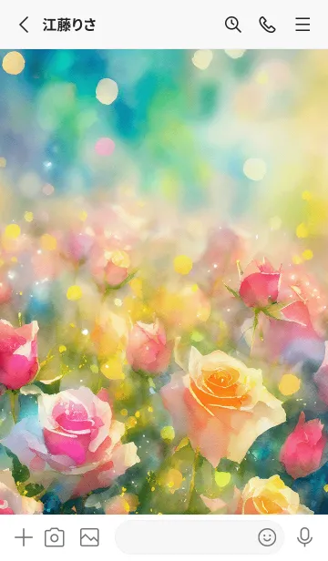 [LINE着せ替え] 薔薇(バラ)の花の着せかえ(R3277)の画像2