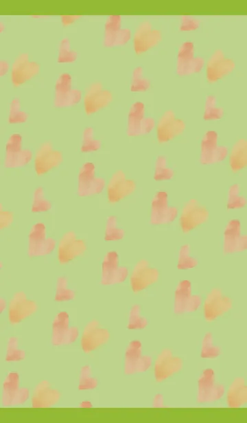 [LINE着せ替え] ハートの気持ち モスグリーン色の画像1