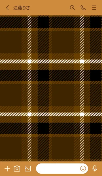 [LINE着せ替え] チェック ハート /3の画像2