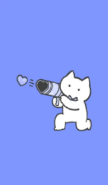 [LINE着せ替え] 推しねこ(white2-08)の画像1