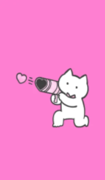 [LINE着せ替え] 推しねこ(white2-11)の画像1