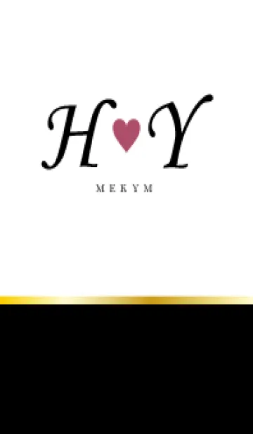 LOVE INITIAL-H&Y イニシャル 10のLINE着せ替え
