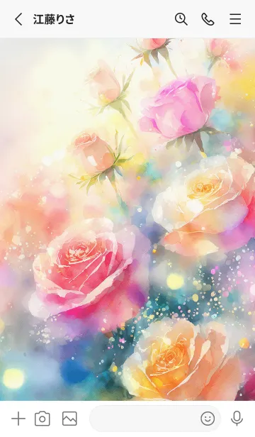 [LINE着せ替え] 薔薇(バラ)の花の着せかえ(R3288)の画像2