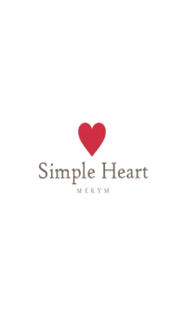 [LINE着せ替え] SIMPLE HEART-LOVE- 12の画像1