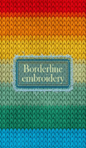 [LINE着せ替え] Borderline embroidery 91の画像1