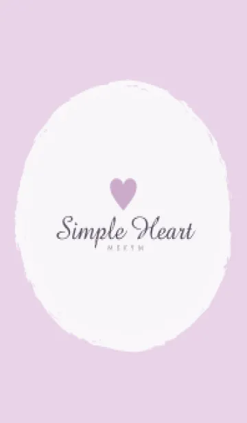 [LINE着せ替え] Simple Heart Dusky Purple-NATURAL 11の画像1