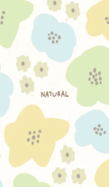 [LINE着せ替え] 北欧風 花 くすみカラー3の画像1