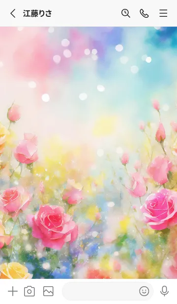 [LINE着せ替え] 薔薇(バラ)の花の着せかえ(R3285)の画像2