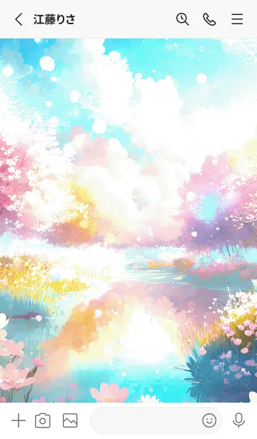 [LINE着せ替え] 優美な春の風景の着せかえ(Spring-14)の画像2