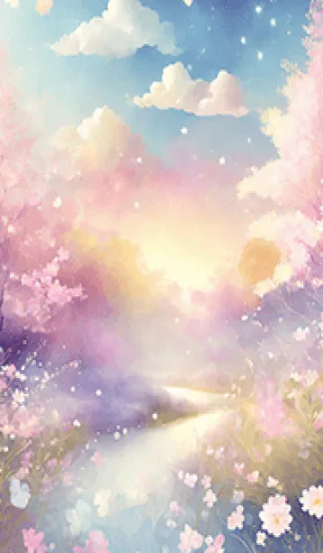 [LINE着せ替え] 優美な春の風景の着せかえ(Spring-15)の画像1