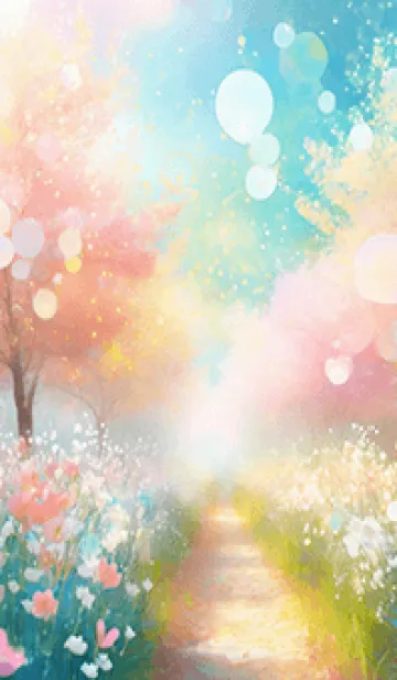 [LINE着せ替え] 優美な春の風景の着せかえ(Spring-16)の画像1