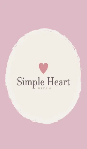 [LINE着せ替え] Simple Heart Dusky Pink-NATURAL 11の画像1
