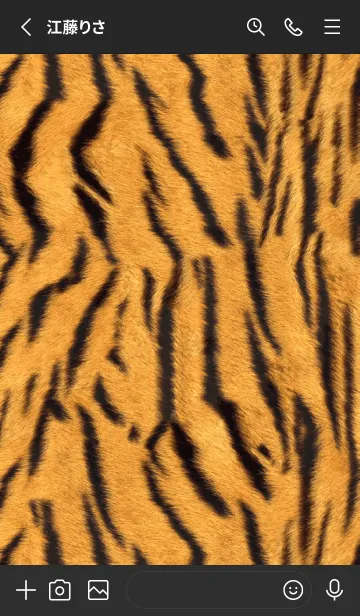 [LINE着せ替え] Tiger Fur 2の画像2