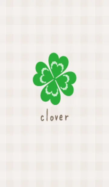 [LINE着せ替え] クローバー ギンガムチェック3の画像1