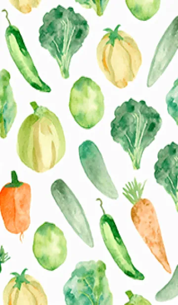 [LINE着せ替え] 【シンプル】お野菜の着せかえ#88の画像1