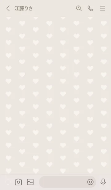 [LINE着せ替え] シンプルなハート着せ替え10の画像2