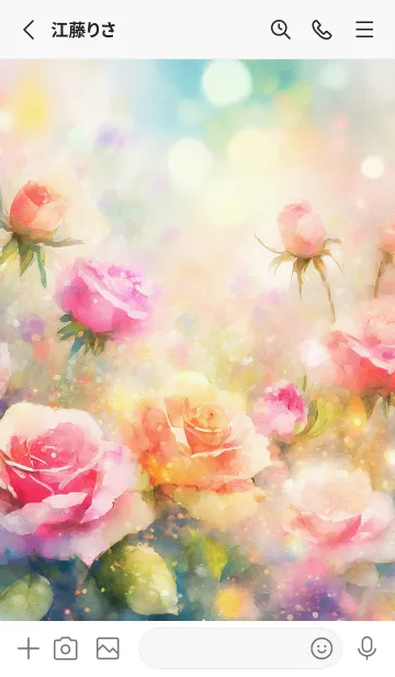 [LINE着せ替え] 薔薇(バラ)の花の着せかえ(R3293)の画像2