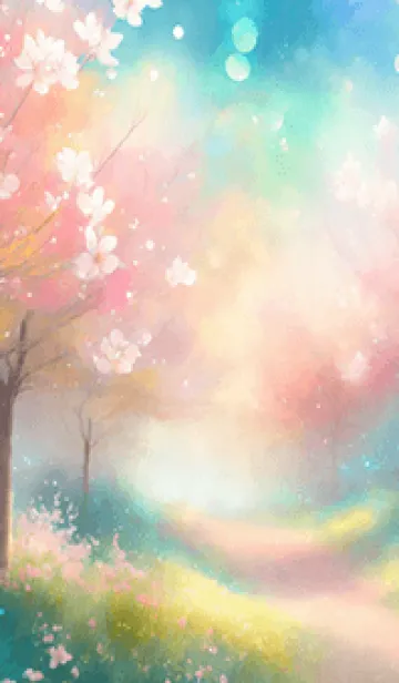 [LINE着せ替え] 優美な春の風景の着せかえ(Spring-2)の画像1