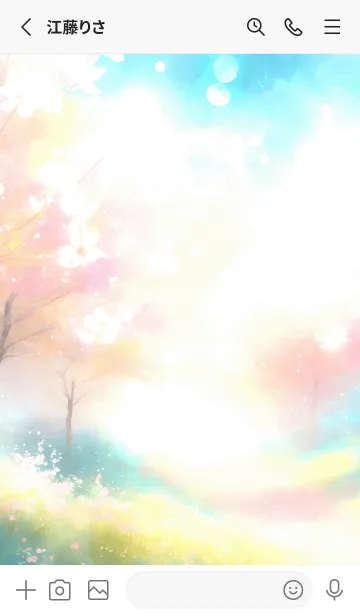 [LINE着せ替え] 優美な春の風景の着せかえ(Spring-2)の画像2