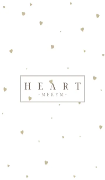 [LINE着せ替え] HEART-BEIGE SIMPLE 2の画像1