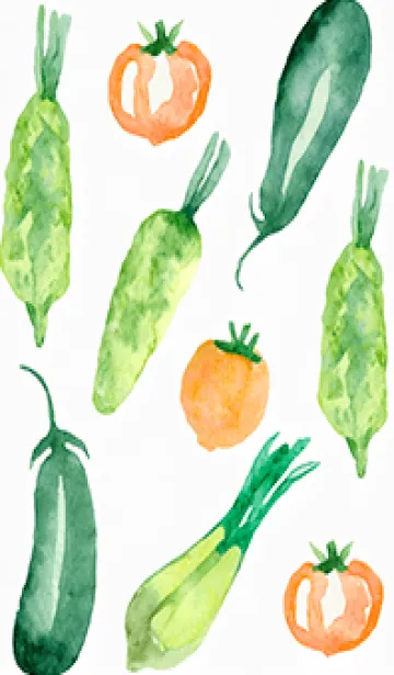 [LINE着せ替え] 【シンプル】お野菜の着せかえ#93の画像1