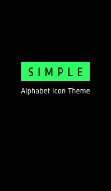 アルファベット アイコン 4の着せ替えメイン画像