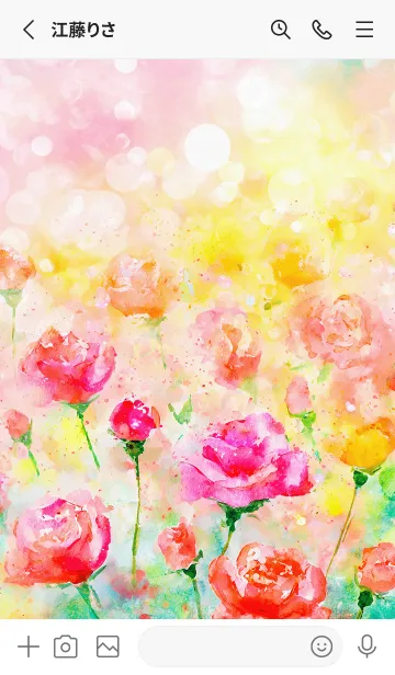 [LINE着せ替え] 薔薇(バラ)の花の着せかえ(R3298)の画像2