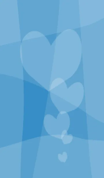 [LINE着せ替え] blue ごきげんハートの画像1