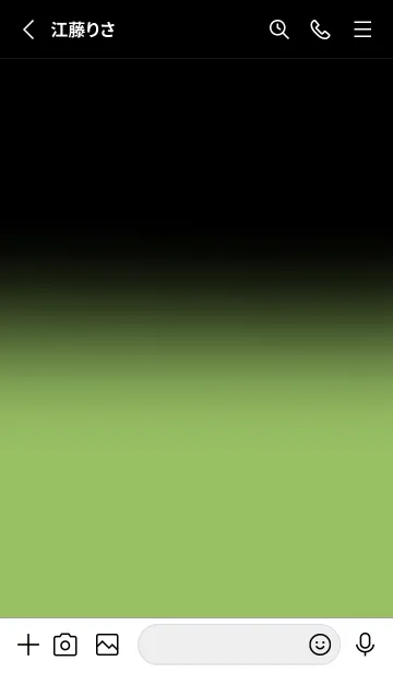 [LINE着せ替え] Olive Green Gold Black Theme V1 (JP)の画像2