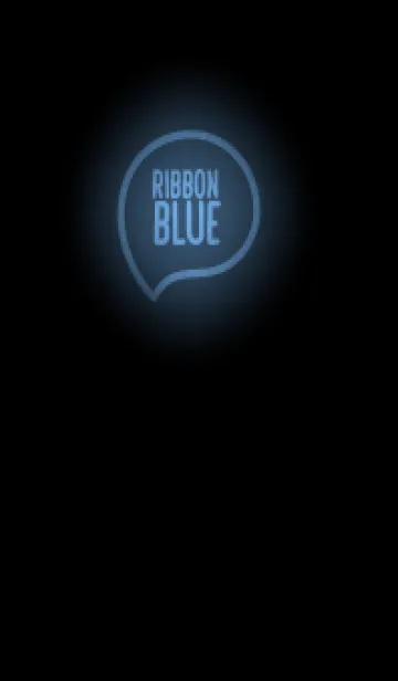 [LINE着せ替え] Ribbon  Blue  Neon Theme V7 (JP)の画像1