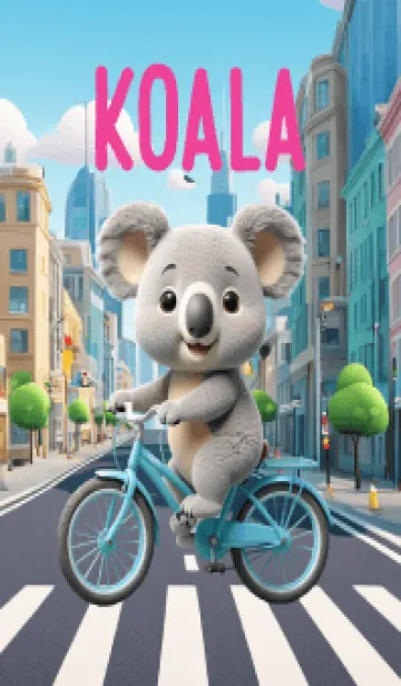 [LINE着せ替え] Kawaii Koala in City Theme (JP)の画像1