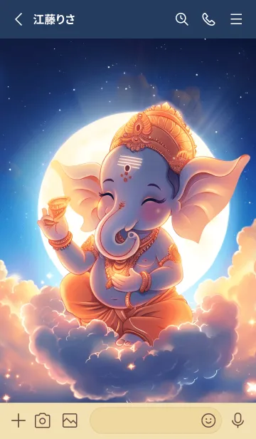 [LINE着せ替え] Ganesha, rich, prosperous, debt free(JP)の画像2