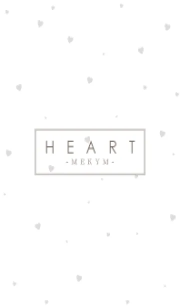 [LINE着せ替え] HEART-GRAY SIMPLE 2の画像1