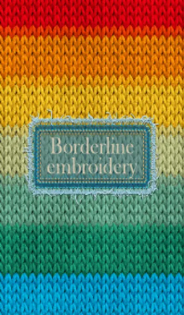 [LINE着せ替え] Borderline embroidery 92の画像1