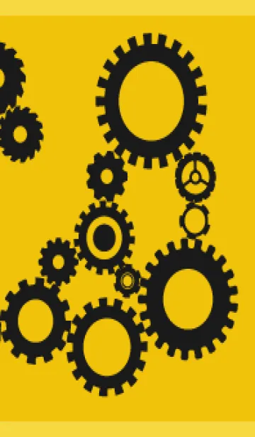 [LINE着せ替え] 歯車 黄色の画像1